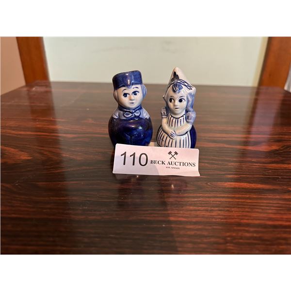 Vintage Dutch Salt And Pepper Shakers