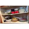 Image 1 : Entire Contents Of Shelves Including Dish Ware