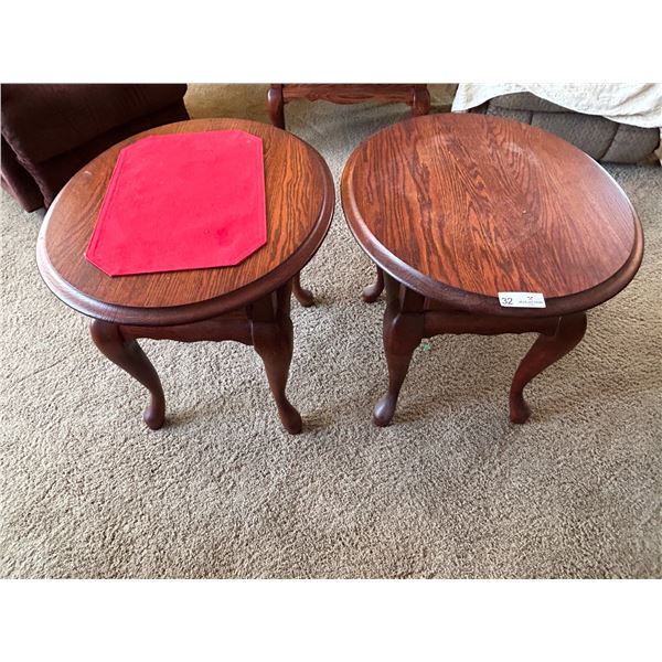 Matching Side Tables 21W 24D 22H