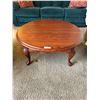 Image 1 : Round Solid Wood Coffee Table 35D 19H