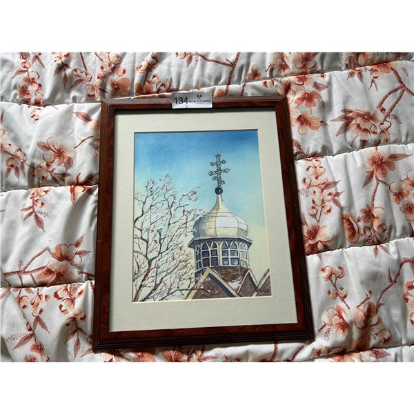 Water Painting Of A Church By Darlene Natalia Konduc