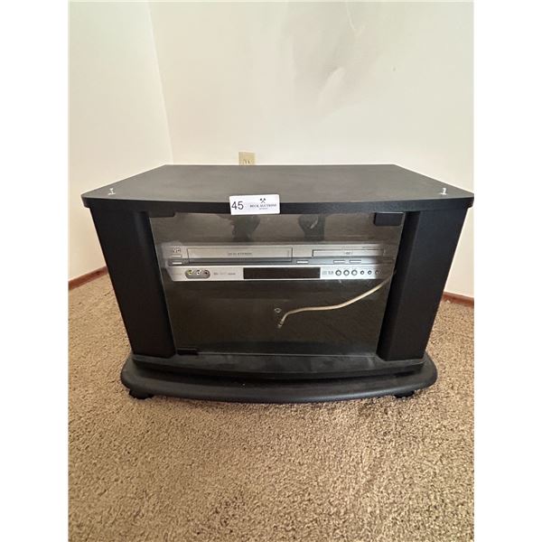 TV Stand With VHS Player 16D 24W 16H