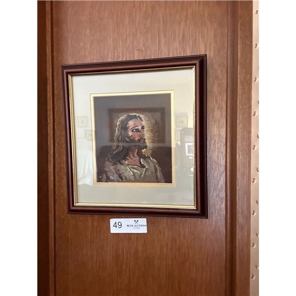 Jesus Embroidered Piece 11 x 11