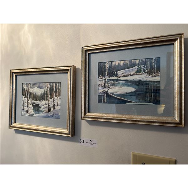 Winter Wonderland Paintings 10 x 11