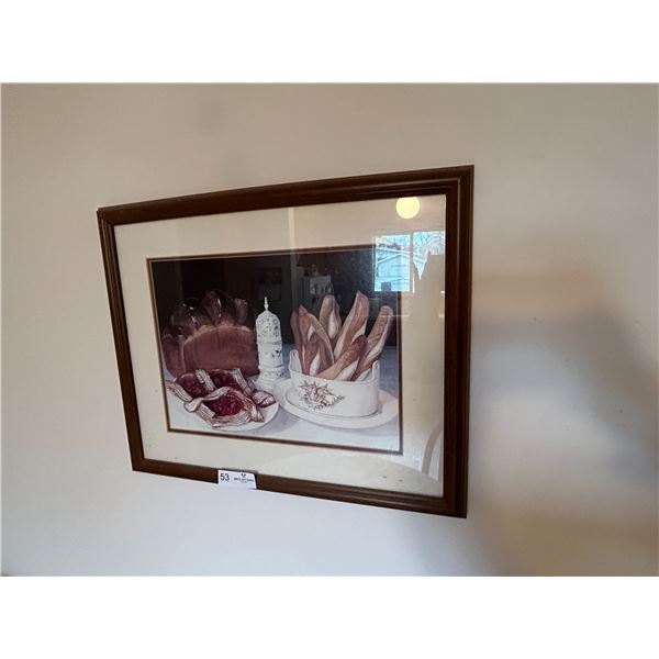 Pastry And Bread Painting 21W 17H