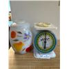 Image 1 : Glass Cookie Jar And Micro weigh 5W 10H