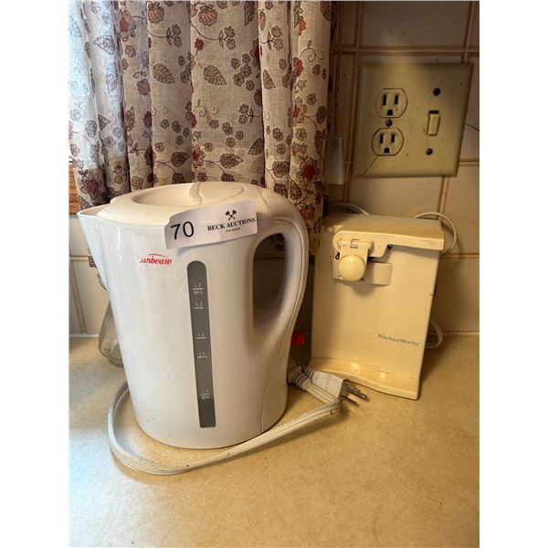 Electric Tea Kettle And Can Opener