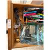 Image 1 : Junk Drawer Full Of Pens, Markers And Nail Supplies