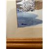Image 2 : Snowing Log Cabin Painting 12H 15L