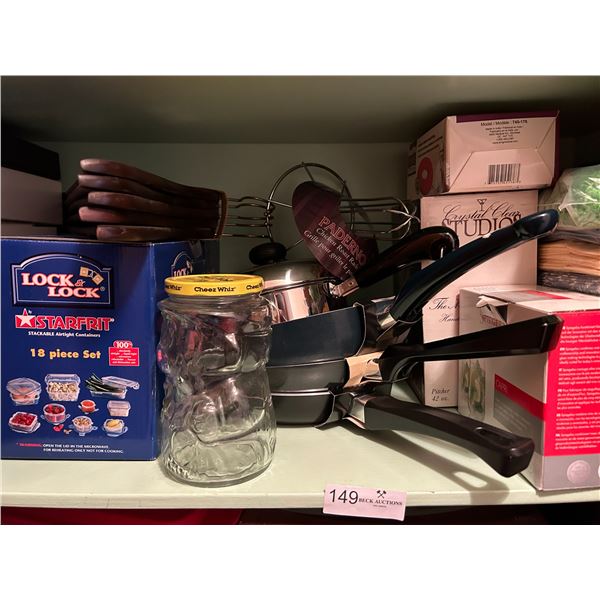 Assorted Goods With Cooking Pans