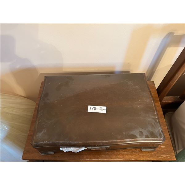 Silver Plated Cutlery Set With Engraved Spatula