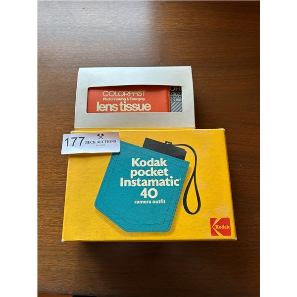 Kodak Pocket Instamatic Camera With Lens Tissues