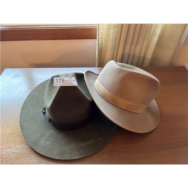 Olive Leaders Hat With A Top Hat