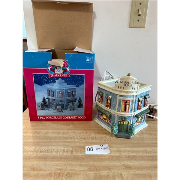 Santa's Trim Shoppe Porcelain Gourmet Food Christmas Decor