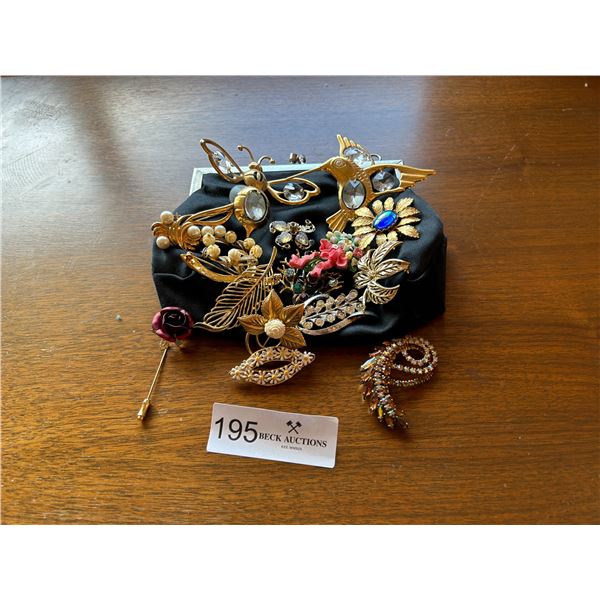 Assorted Jeweled Pins