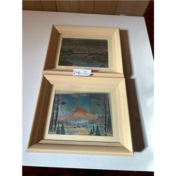 Paintings Of Ducks And Mountains Wall Decor