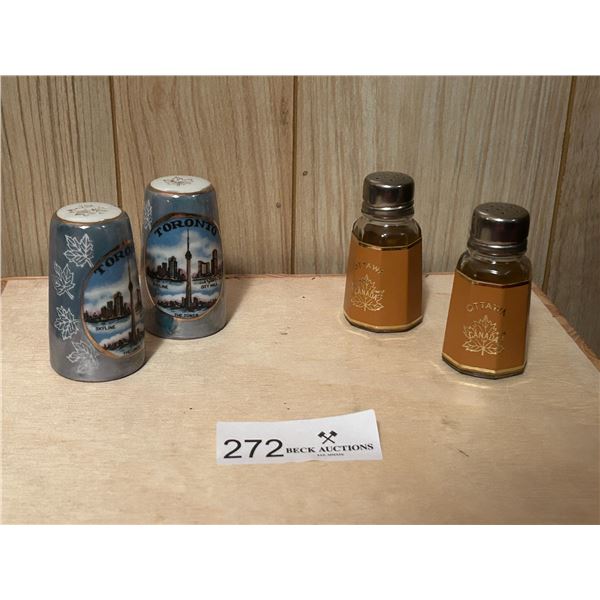 Ontario Collection Toronto, Ottawa Salt N Pepper Shaker 1.5W 2H