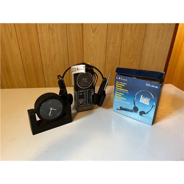 LXI Series Dynamic Stereo Headphones With Alarm Clock