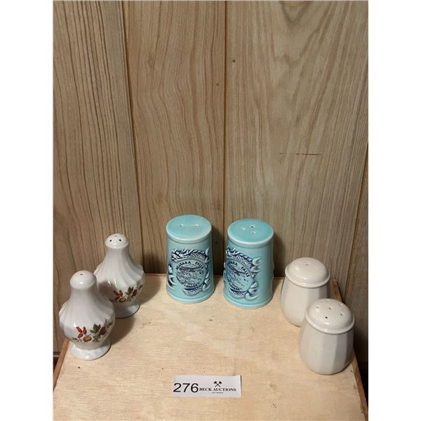 Niagara Falls And White Salt N Pepper Shakers 2W 2.5H