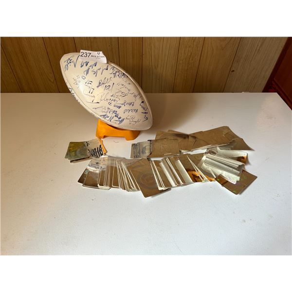 Signed Football With Stickers