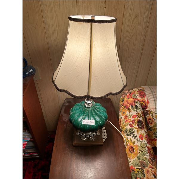 Ceramic Green Lamp 24H