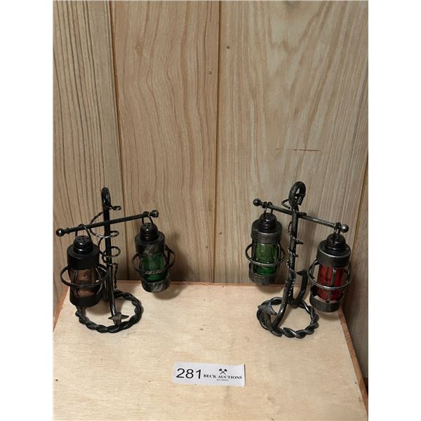 Collection Of Lamp Light Salt n Pepper Shakers 4W 5H