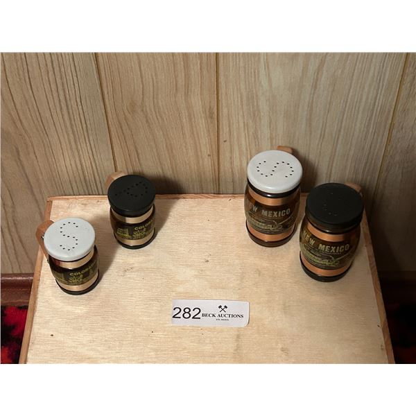 New Mexico And Colorado Salt N Pepper Shakers 1.5W 2H