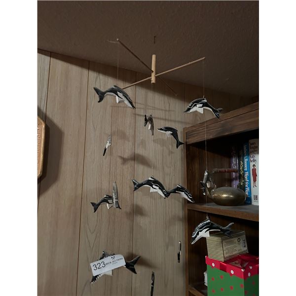 Wooden Dolphins Hangers