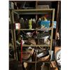 Image 1 : Metal Shelf With Assorted Items