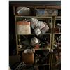 Image 1 : Metal Shelf With Assorted Items And Hard Hat