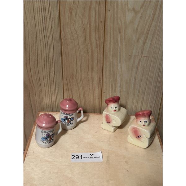 Music & Chef Themed Salt N Pepper Shakers 2W 2H