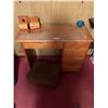 Image 1 : Solid wood Vintage Desk 37W 30H 17D