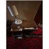 Image 1 : Vintage Desk Including Lamp And Chair 16D 35W 29H