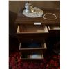 Image 2 : Vintage Desk Including Lamp And Chair 16D 35W 29H