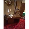 Image 5 : Vintage Desk Including Lamp And Chair 16D 35W 29H