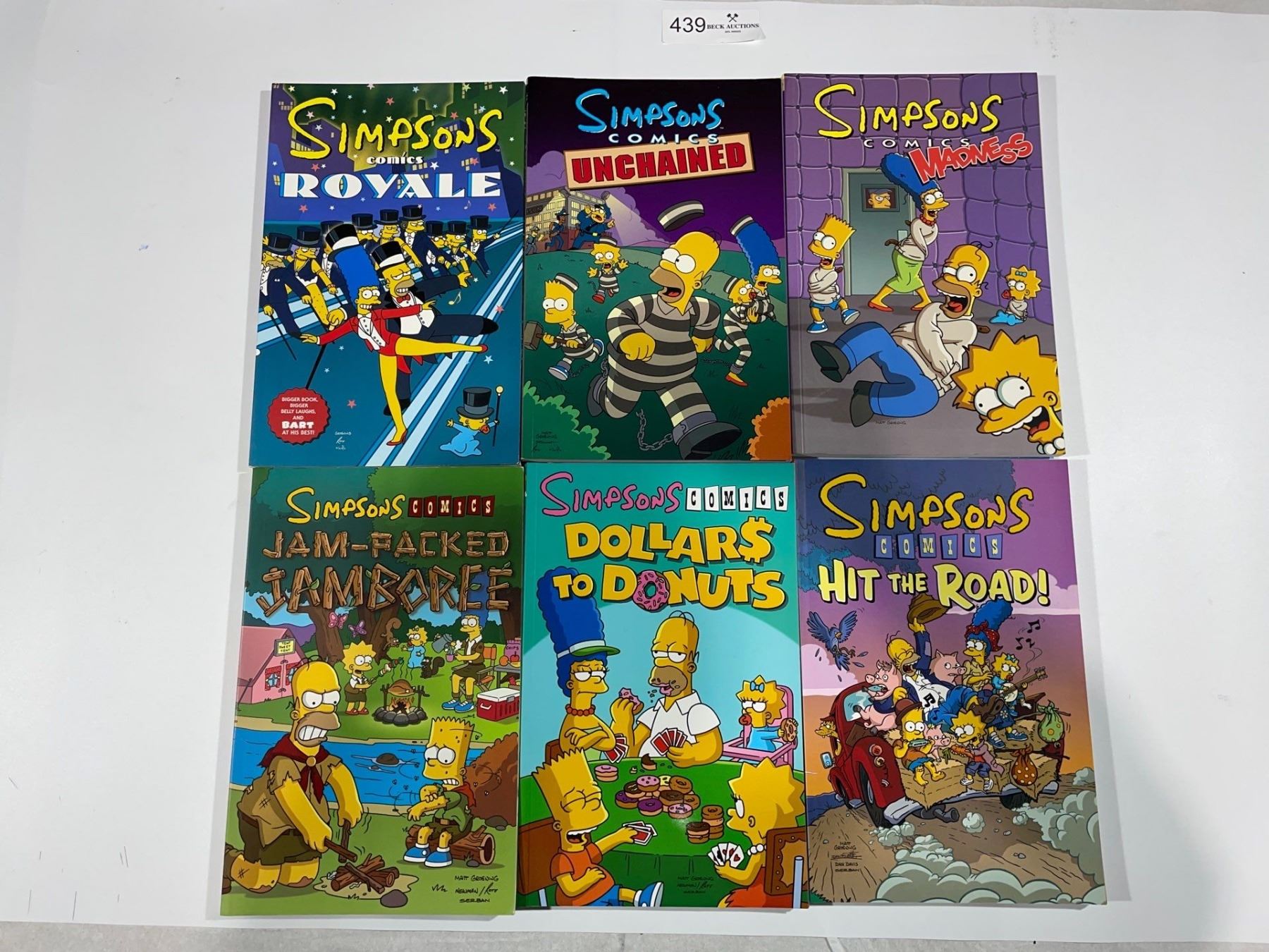 Simpsion Books Simpsons Comics Novel Collection - Beck Auctions Inc.
