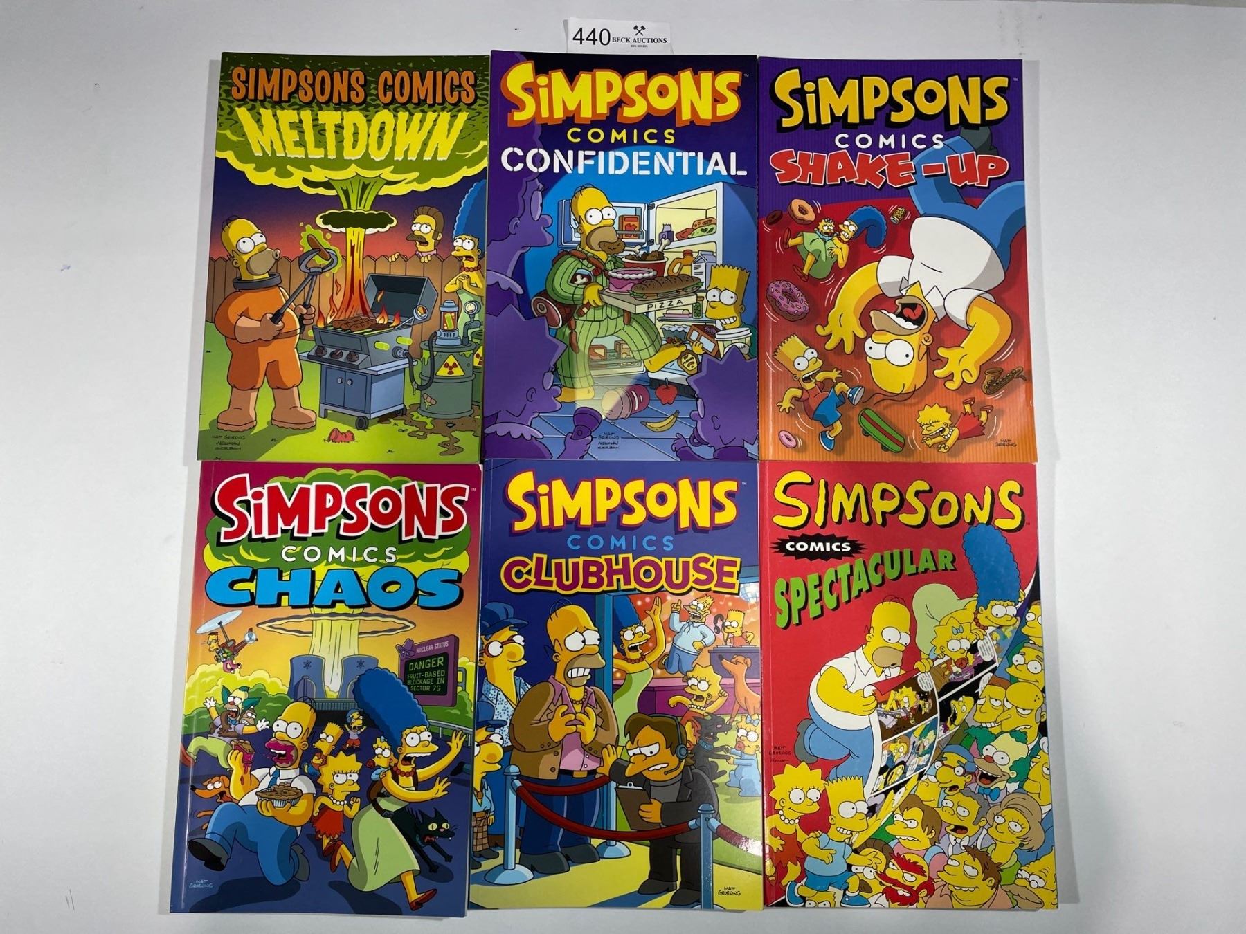 Simpsion Books Simpsons Comics Novel Collection - Beck Auctions Inc.