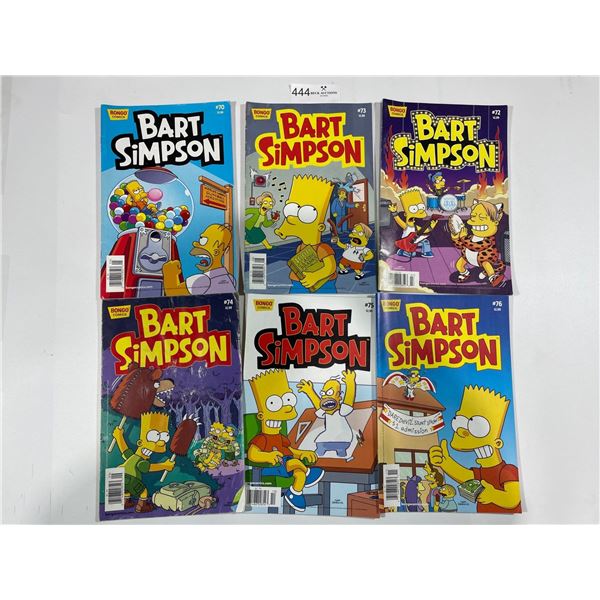 Bart Simpson Comics 70, 72, 73, 74, 75, 76
