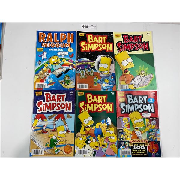 Bart Simpson Comics 67, 68, 69, 99, 100 and Ralph Wiggum Comics 1