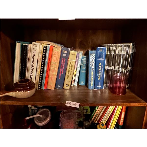 Whole Shelf Of Old College And University Textbooks