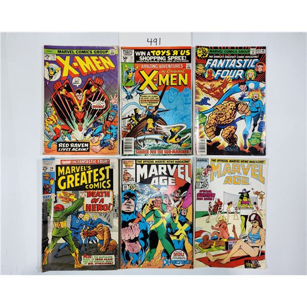 Assorted Marvel Comics - incl. X-Men, Fantastic Four & Marvel Age Magazine