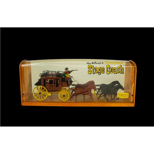 DISNEYLAND STROMBECKER FRONTIERLAND STAGECOACH MODEL KIT STORE DISPLAY.