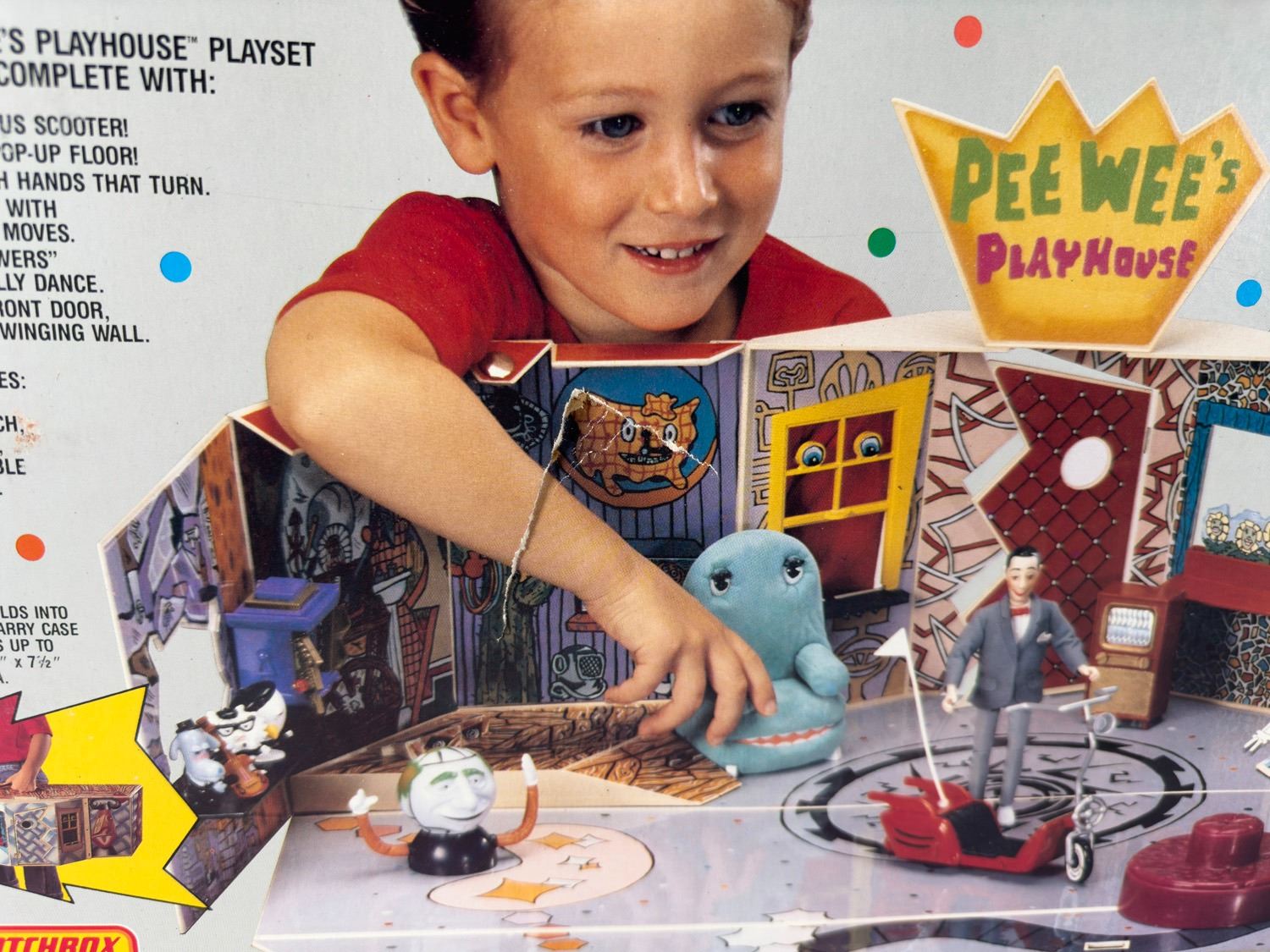 SEALED 1980s PEEWEE'S PLAYHOUSE PLAYSET.