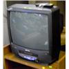 Image 1 : SANSUI T.V. W / REMOTE  W/ BUILT IN VCR PLAYER