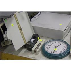 CLOCK, AND OFFICE SUPPLIES