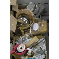 ASSORTED HOUSEHOLD GOODS  3 BOXES