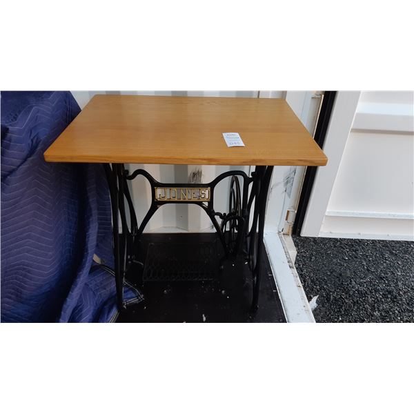 Antique Sewing Machine Table Cat C