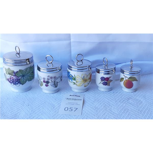 Royal Worcester Egg Coddlers Cat A