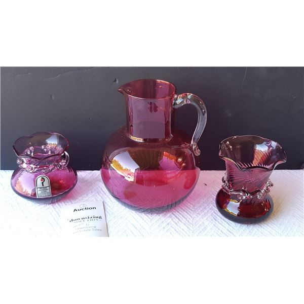 Cranberry Glass Cat A