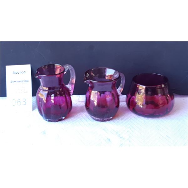 Cranberry Glass Cat A